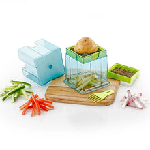 2 in 1 Potato Chipser / Slicer French Fries Maker Finger Chips | Plastic | Two Blades Finger Chips Cutter for Kitchen Accessory Vegetable Fruit Slicer (1 Pc)