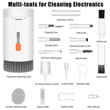 Keyboard Cleaner Kit, 20-in-1 Laptop Phone Screen Cleaning Kit, Keyboard Cleaning Kit with Electronic Cleaning Brush Spray for AirPods Pro, iPad, iPhone Pro, Camera, Computer Cleaning