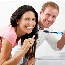 Soft Toothbrush With Plastic Round Box for Men and Women, Kids, Adults Plastic Toothbrush (10 pcs Set / Mix Color)